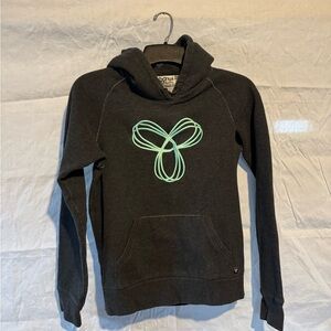 TNA Black Hoodie with Mint Graphic Logo